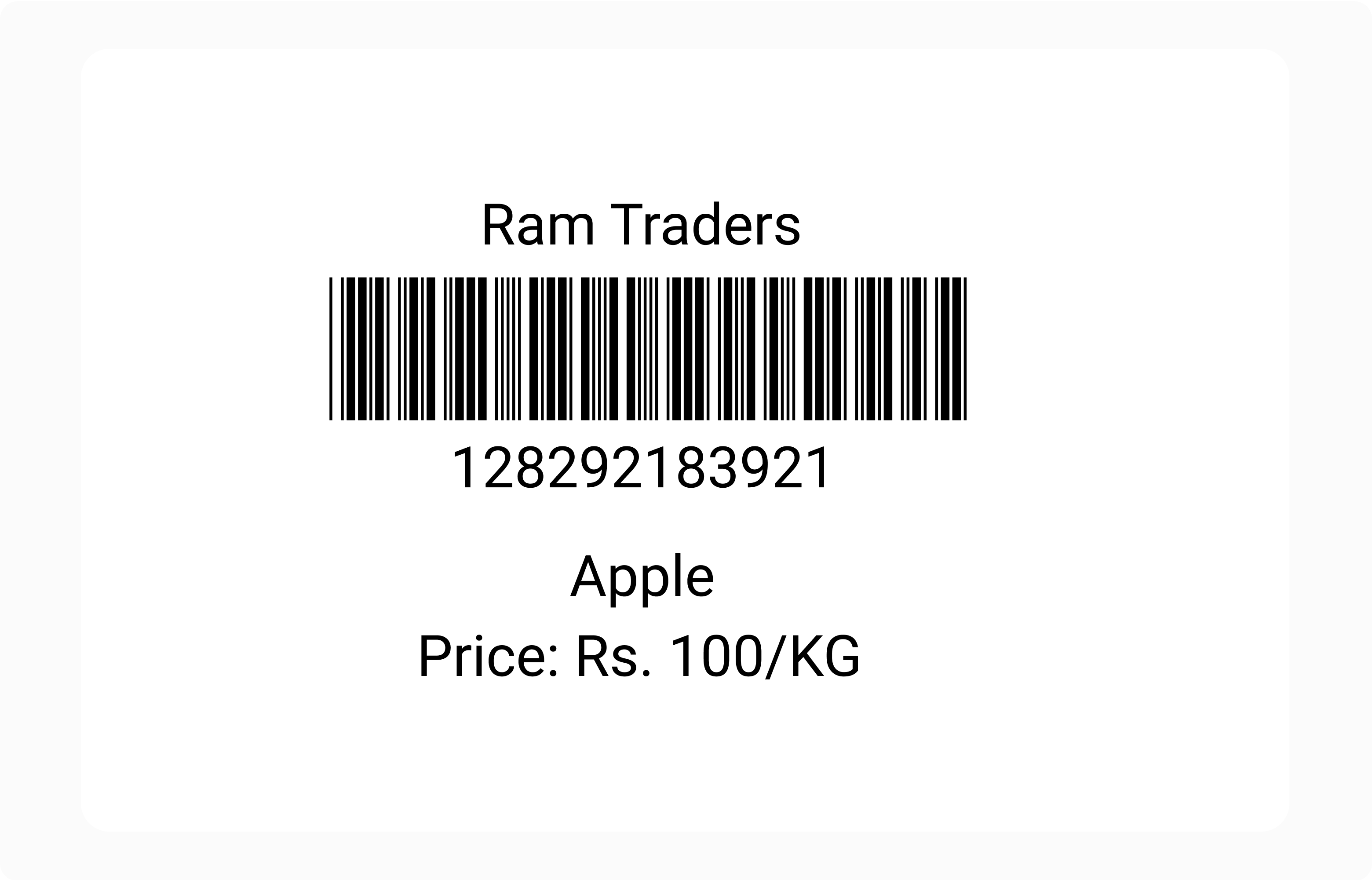 create invoice with barcode scanner